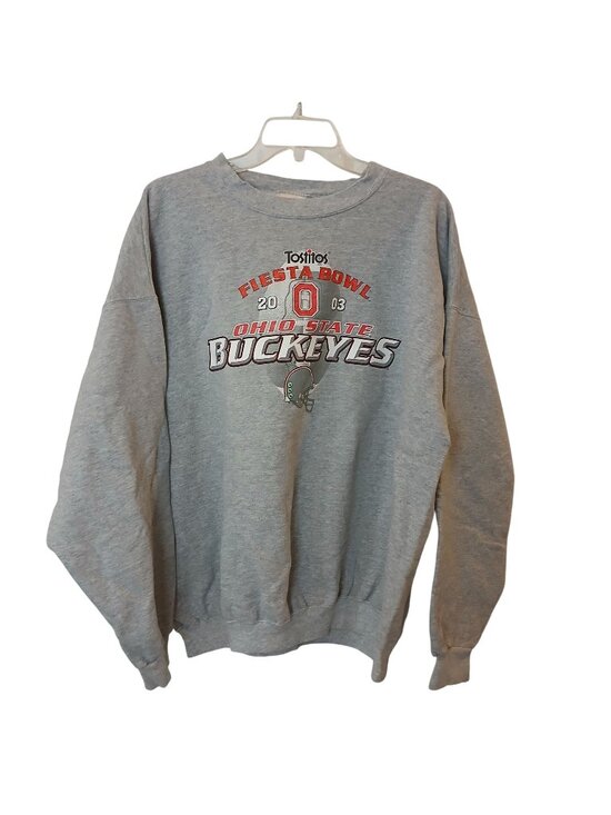 Hanes Other - VTG Fiesta Bowl 2003 Ohio State Buckeyes Sweatshirt Hanes Boxy Fit XL-2XL #D-47